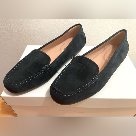 NIB! WATERPROOF TARYN ROSE KAREN SILKY SUEDE DRIVING LOAFERS US 5.5 EU 35.5 BLUE - Picture 3 of 13
